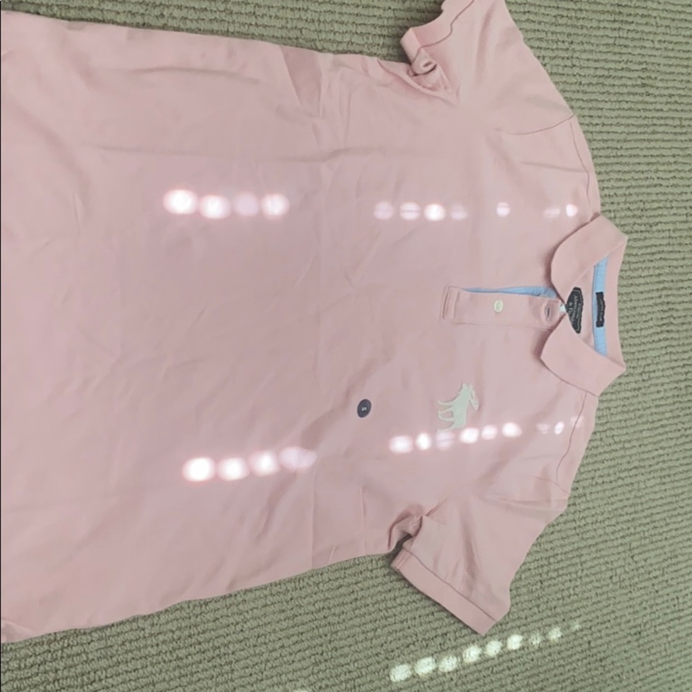 Pink Abercrombie & Fitch super slim polo